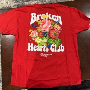 Cool Red XL Broken Hearts Club T-shirt